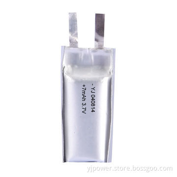 Ultra Small Li-polymer Battery, 041823, 10mAh, 3.7V